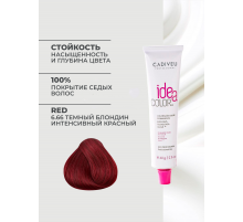 Cadiveu Краска профессиональная Idea Color 6.66 Темный блондин Интенсивный Красный